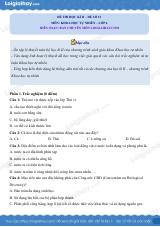 Đề thi học kì 2 KHTN 6 Chân trời sáng tạo - Đề số 13